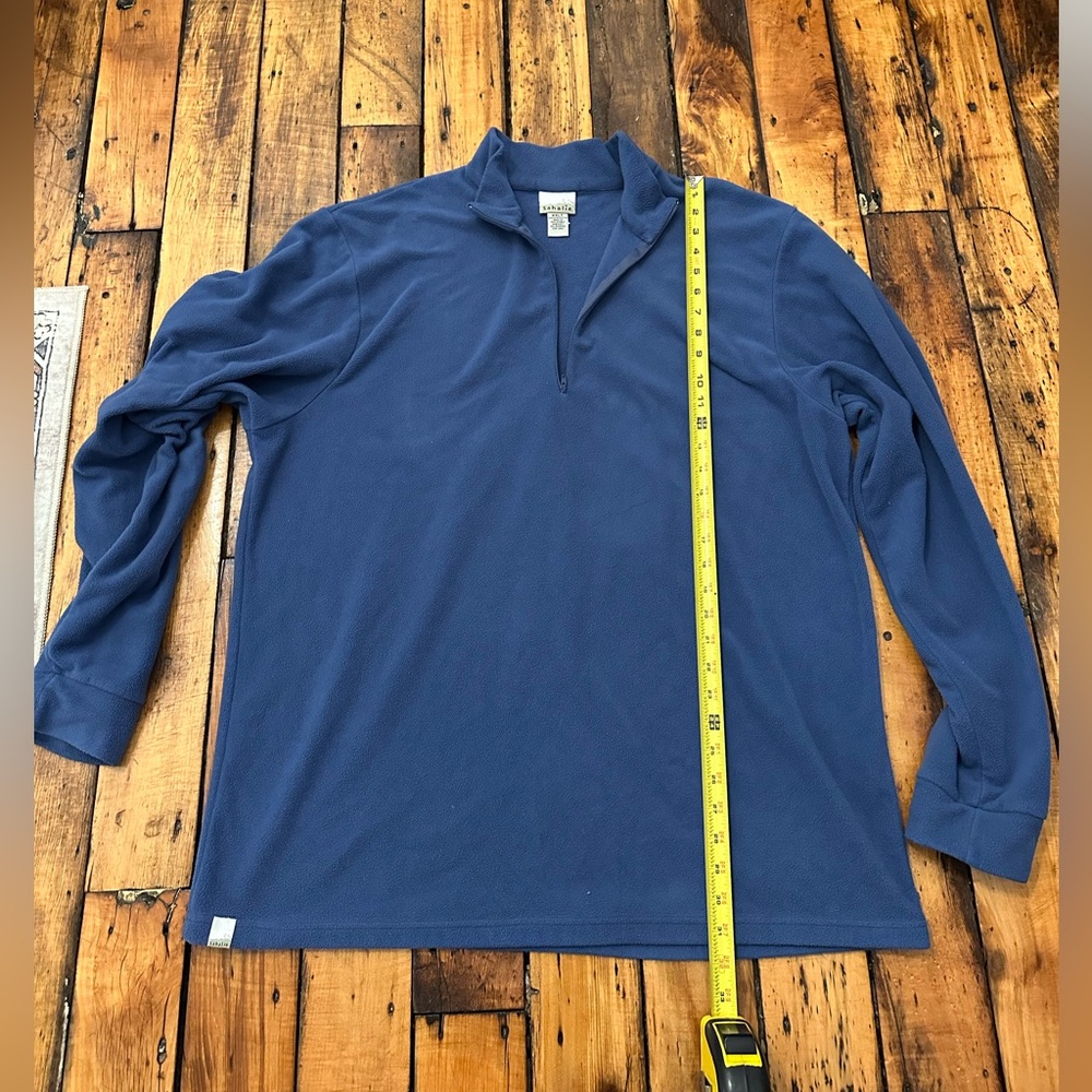 Sahalie Men's royal blueish gray buttery fleece